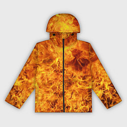 Ветровка с капюшоном женская Весь в огне, цвет: 3D-черный