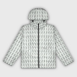 Женская ветровка Чёрные точки на белом фоне