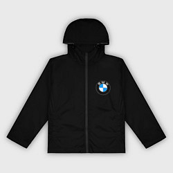 Ветровка с капюшоном женская BMW auto logo, цвет: 3D-черный