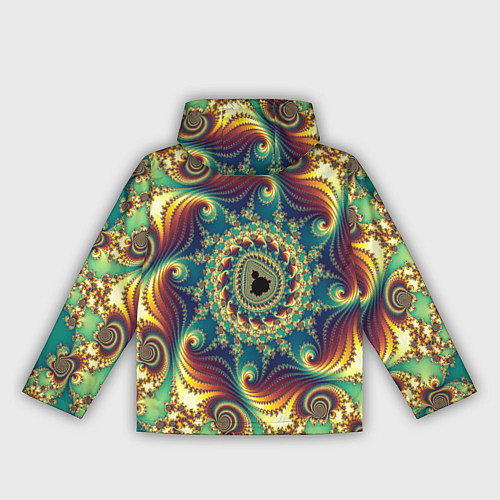 Женская ветровка Оптический узор текстура / 3D-Черный – фото 2