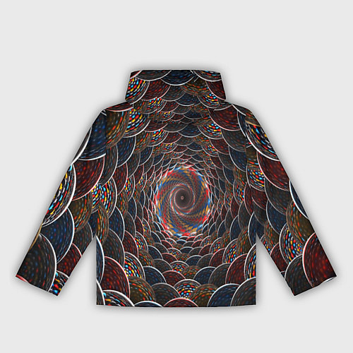 Женская ветровка Оптические волны абстракция / 3D-Черный – фото 2