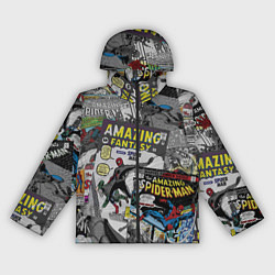 Ветровка с капюшоном женская Spider-man comics, цвет: 3D-черный