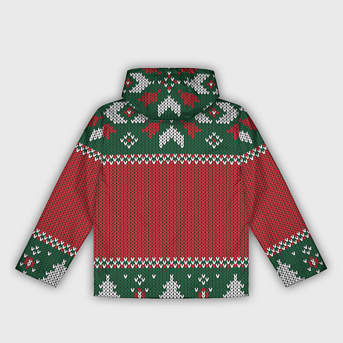 Женская ветровка Knitted Christmas Pattern / 3D-Черный – фото 2