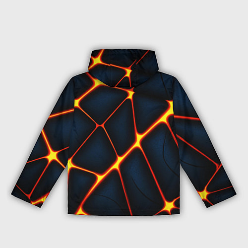 Женская ветровка Каменный разлом с лавой / 3D-Черный – фото 2