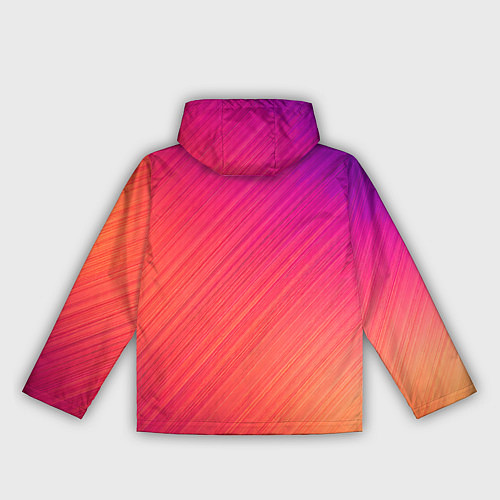 Женская ветровка Градиент в косую полоску / 3D-Черный – фото 2