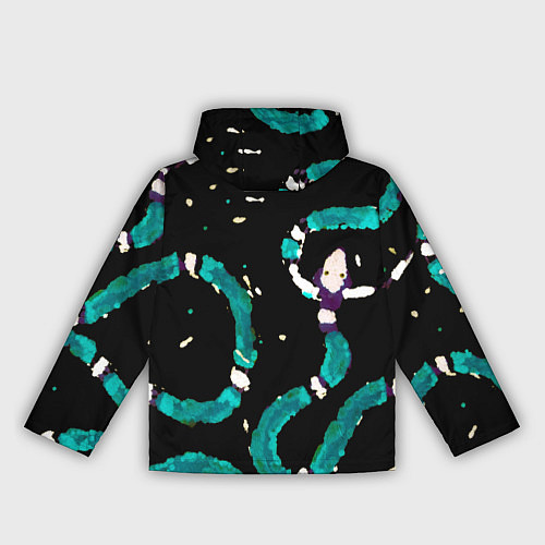 Женская ветровка Змейки на охоте / 3D-Черный – фото 2