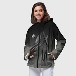 Ветровка с капюшоном женская X 5, цвет: 3D-черный — фото 2