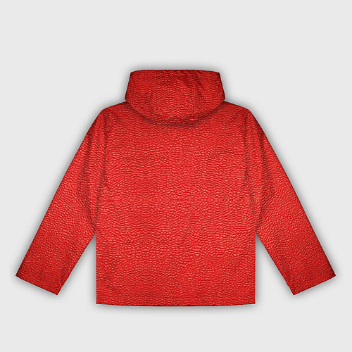 Женская ветровка Красная кожаная текстура / 3D-Черный – фото 2