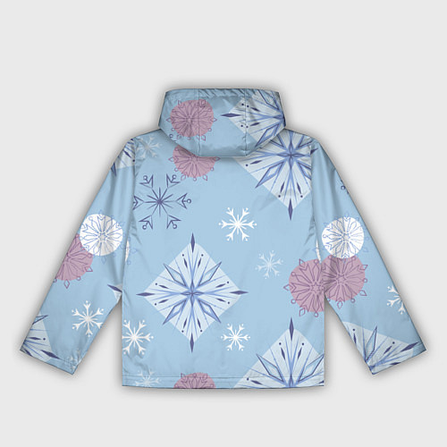 Женская ветровка Снежинки Эльзы / 3D-Черный – фото 2