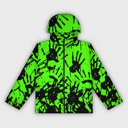 Ветровка с капюшоном женская Death stranding руки, цвет: 3D-черный