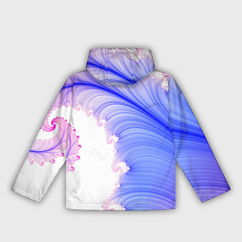 Женская ветровка Узоры неон фрактал / 3D-Черный – фото 2