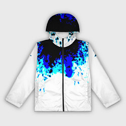 Ветровка с капюшоном женская Синяя кровь андроида, цвет: 3D-черный