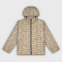 Ветровка с капюшоном женская Виньетка, цвет: 3D-черный