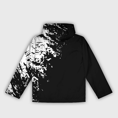 Женская ветровка Portal краски черно белый / 3D-Черный – фото 2