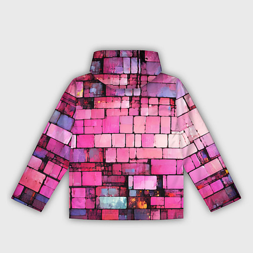 Женская ветровка Pink bricks / 3D-Черный – фото 2