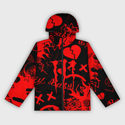 Ветровка с капюшоном женская Lil peep monster energy, цвет: 3D-черный