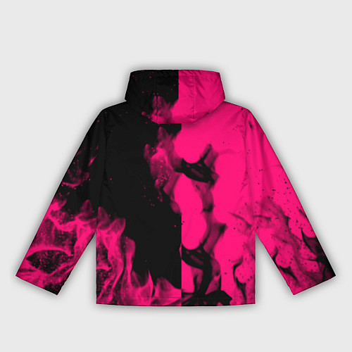 Женская ветровка Monster energy fire pink / 3D-Черный – фото 2