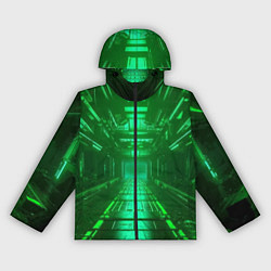 Ветровка с капюшоном женская Зелёный коридор, цвет: 3D-черный