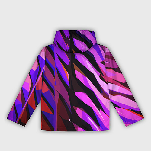 Женская ветровка Фиолетово -чёрная абстракция / 3D-Черный – фото 2