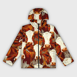 Женская ветровка Рыжие коровки