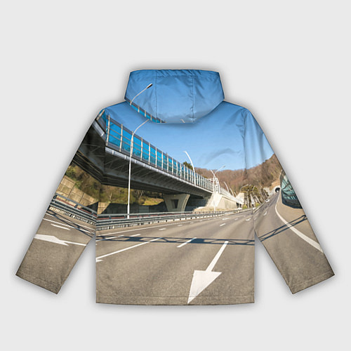 Женская ветровка Бугатти на трассе / 3D-Черный – фото 2