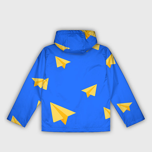 Женская ветровка Желтый самолетик / 3D-Черный – фото 2