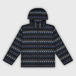 Ветровка с капюшоном женская Чёрный с полосатым узором паттерн, цвет: 3D-черный