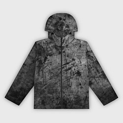 Ветровка с капюшоном женская Абстракция - grunge break, цвет: 3D-черный