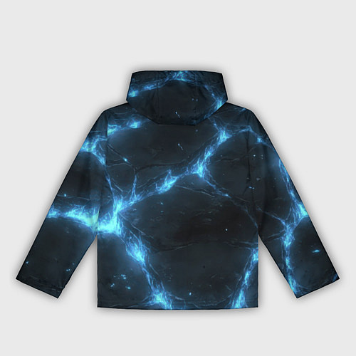 Женская ветровка Синий свет из черной плиты / 3D-Черный – фото 2