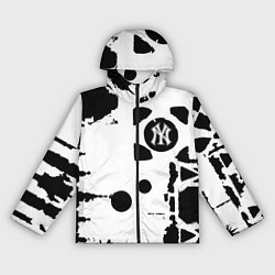 Ветровка с капюшоном женская New York yankees - baseball team pattern, цвет: 3D-черный
