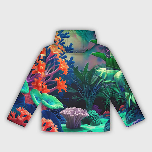 Женская ветровка Морское дно с кораллами / 3D-Черный – фото 2