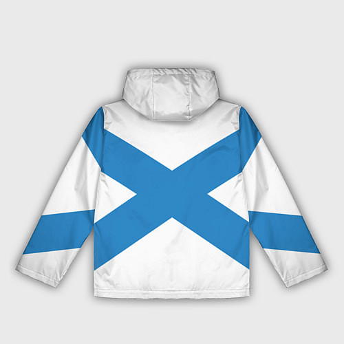 Женская ветровка Военно-морской флот: Андреевский флаг / 3D-Черный – фото 2