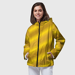Ветровка с капюшоном женская Золотой градиент, цвет: 3D-черный — фото 2