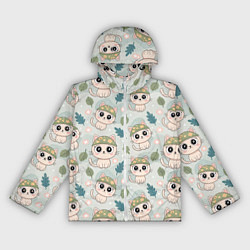 Ветровка с капюшоном женская Кошачий камуфляж каваи, цвет: 3D-белый