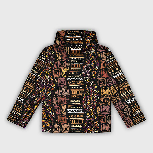 Женская ветровка Африканский орнамент этнический / 3D-Черный – фото 2
