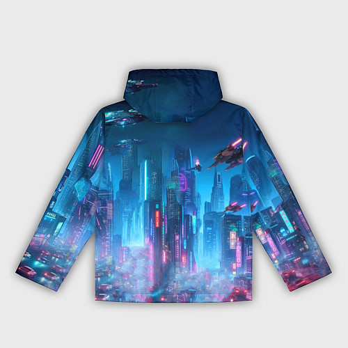 Женская ветровка Mass Effect - neon glow fantastic / 3D-Черный – фото 2