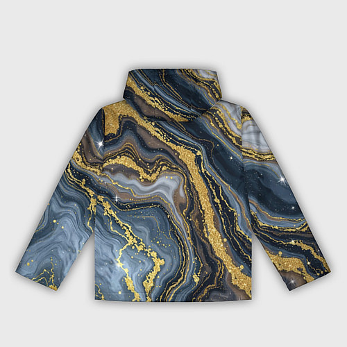 Женская ветровка Золотые диагонали / 3D-Черный – фото 2