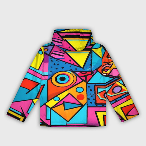 Женская ветровка Кислая геометрия / 3D-Черный – фото 2