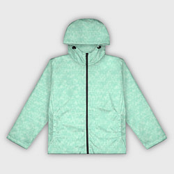 Ветровка с капюшоном женская Аквамарин однотонный текстурированный, цвет: 3D-черный