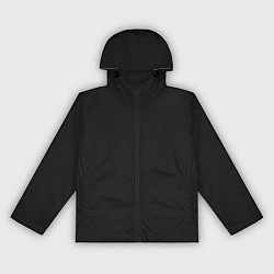 Ветровка с капюшоном женская Тёмный серый однотонный текстура мелкая мозаика, цвет: 3D-черный