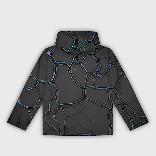 Женская ветровка Плита хай-тек текстура / 3D-Черный – фото 2