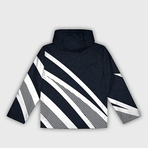 Женская ветровка Sport тёмно-синий с полосами / 3D-Черный – фото 2
