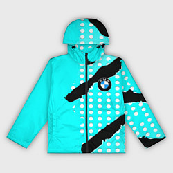 Ветровка с капюшоном женская BMW sport краски, цвет: 3D-черный