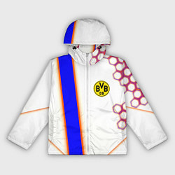 Ветровка с капюшоном женская Borussia geometry sport, цвет: 3D-белый