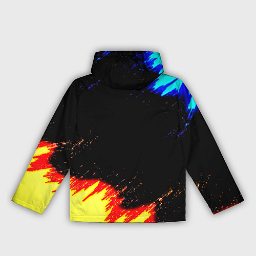 Женская ветровка Monster energy огненные краски / 3D-Черный – фото 2