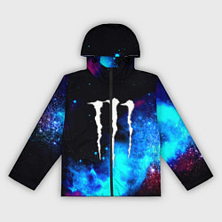 Ветровка с капюшоном женская Monster energy космос, цвет: 3D-черный