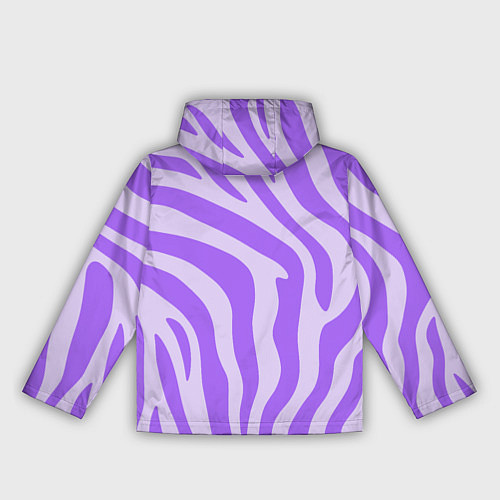 Женская ветровка Лавандовый тигровый паттерн / 3D-Черный – фото 2