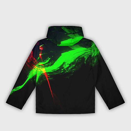 Женская ветровка Color black green red / 3D-Черный – фото 2
