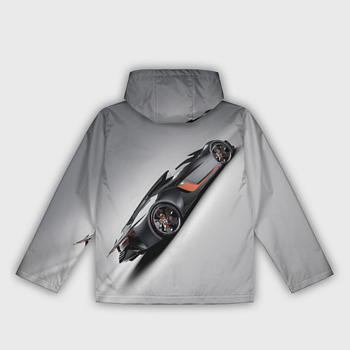 Женская ветровка Lamborghini - racing car / 3D-Черный – фото 2