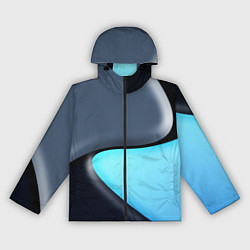 Ветровка с капюшоном женская Разноцветный, цвет: 3D-черный